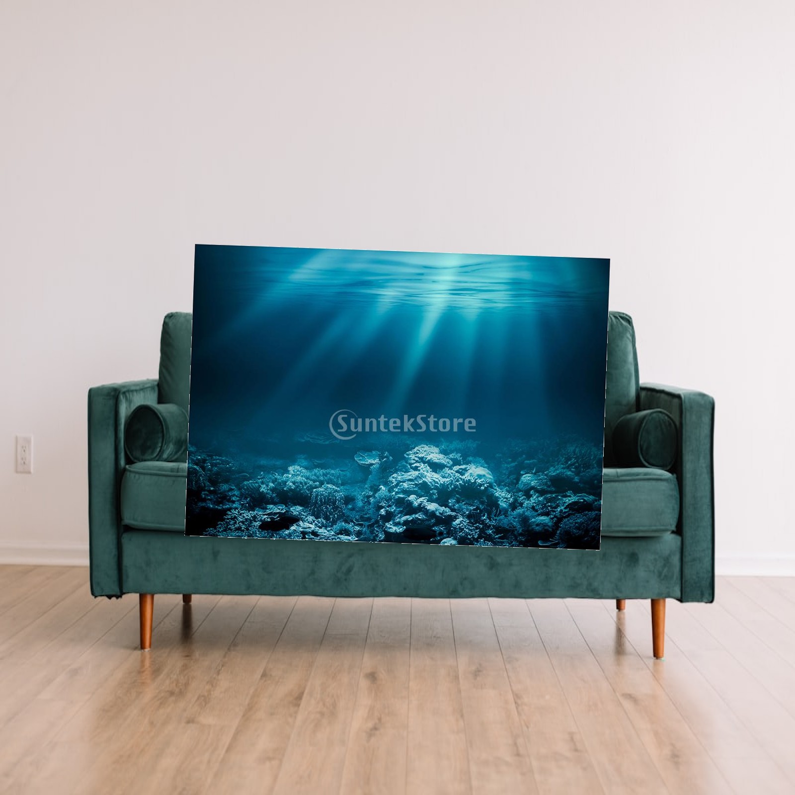 Fish In Aquarium Picture - Aquarium-Klebefolie PVC 3D HD Aquarium-Hintergrundaufkleber Wasserdichtes